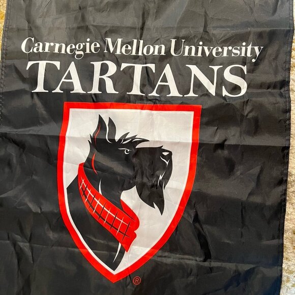CMU Carnegie Mellon University Tartans 23x40" Banner Flag Pittsburgh College - Picture 3 of 3